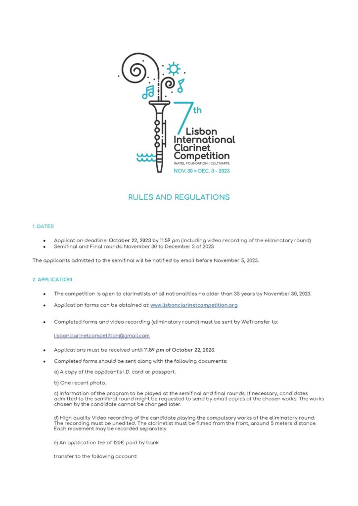 1 - Regulations - 7th LISBON INTERNATIONAL CLARINET COMPETITION_Página_1
